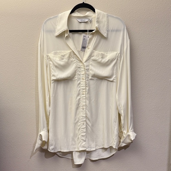 & Other Stories Tops - & Other Stories Cream Button Down Shirt